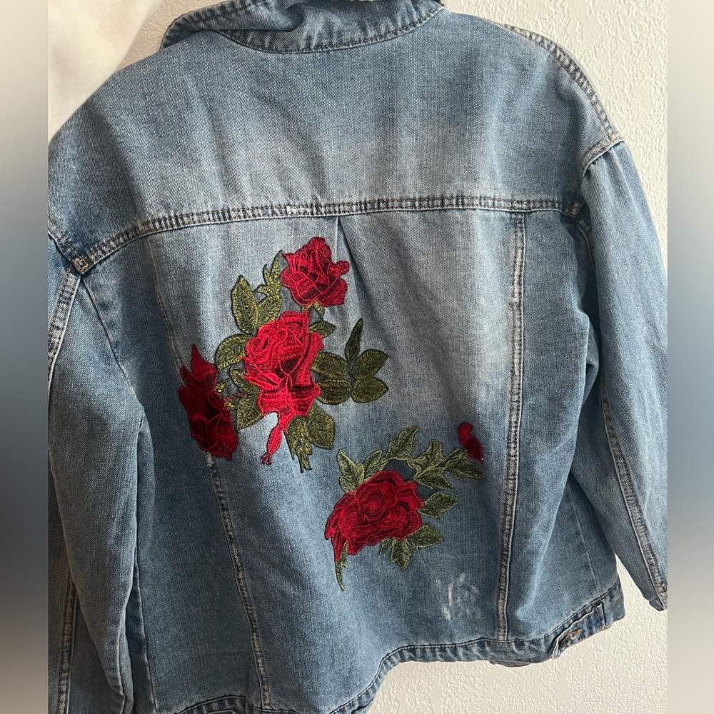Rose Denim Jacket